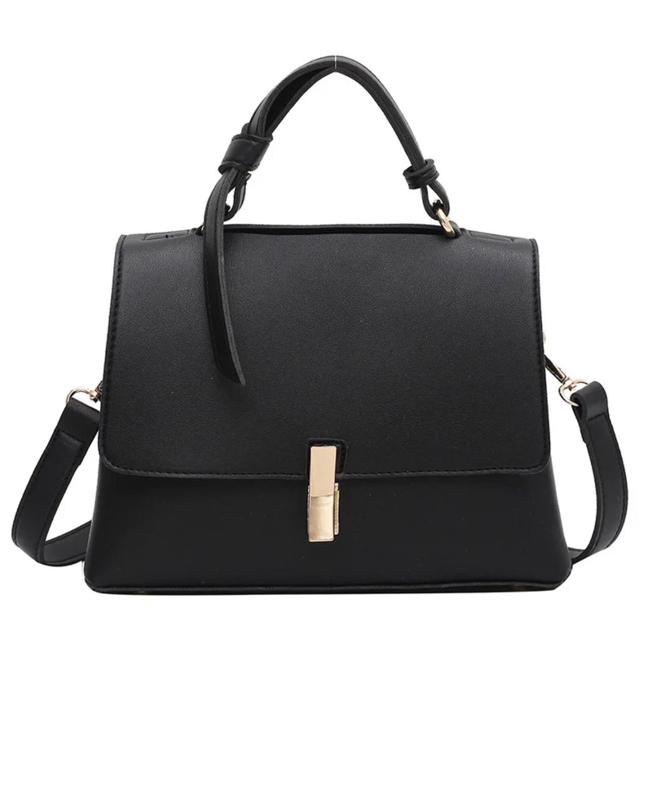 Faux leather shoulder/crossbody bag