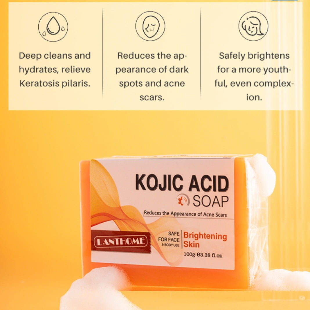 Kojic acid Soap Dark black Skin Lightning Soap, Hand Soap Brighten Skin